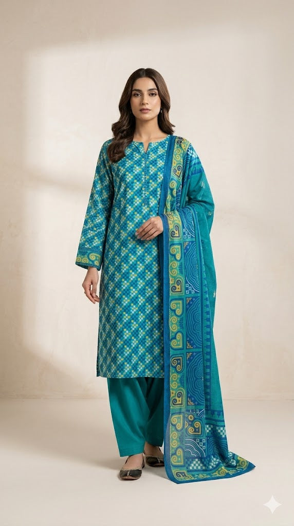 Unstitched Premium Suit for Women – Elegant Designer Fabric