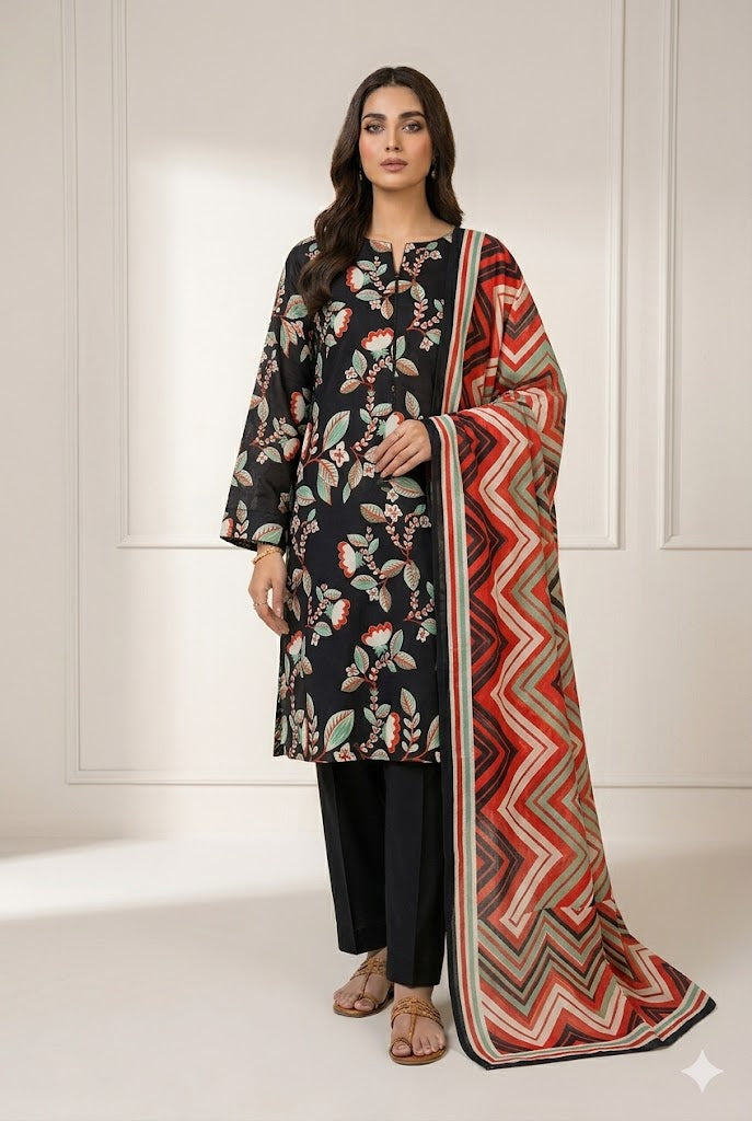 Unstitched Premium Suit for Women – Elegant Designer Fabric
