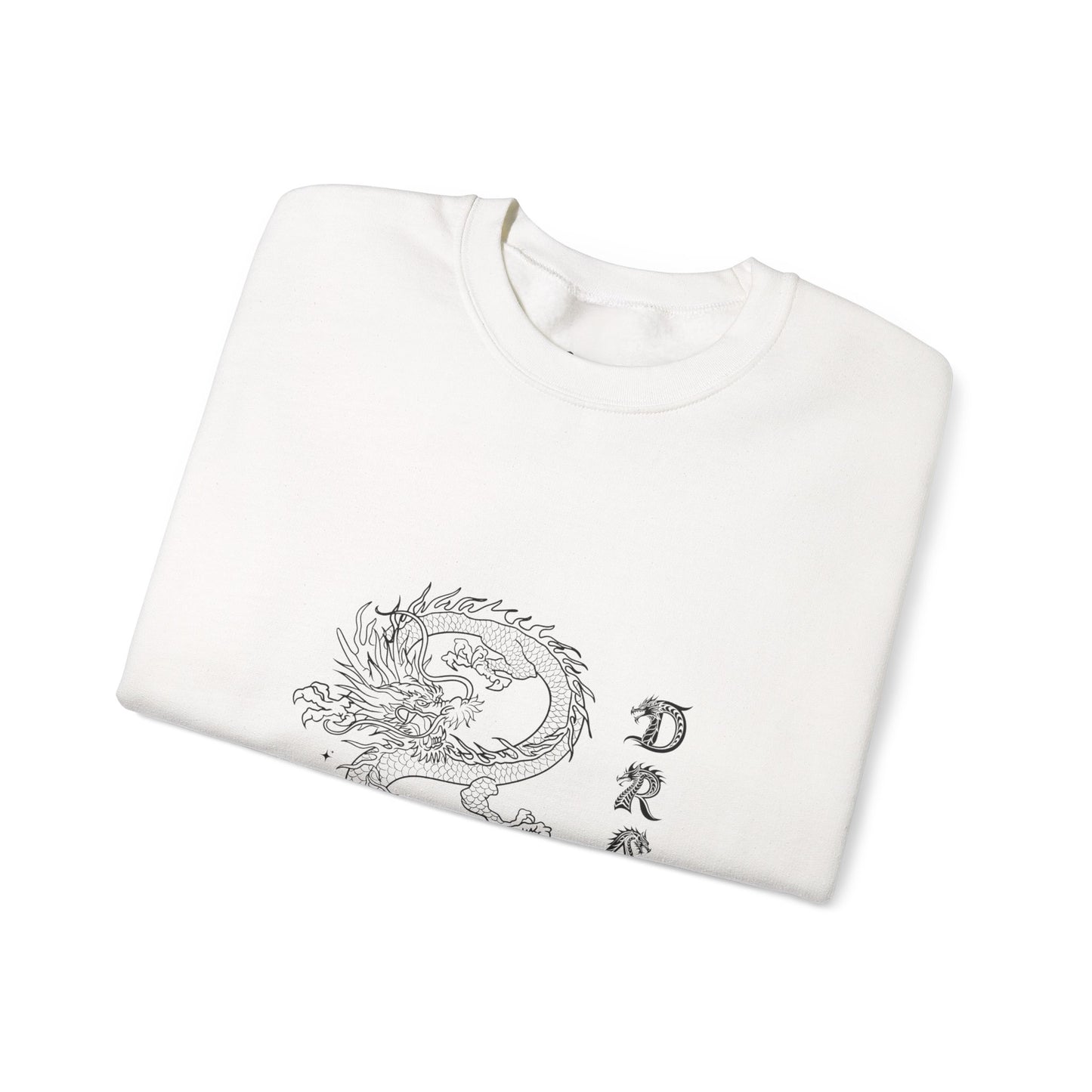 Dragon Design Unisex Crewneck Sweatshirt - Cozy Style for Trendsetters