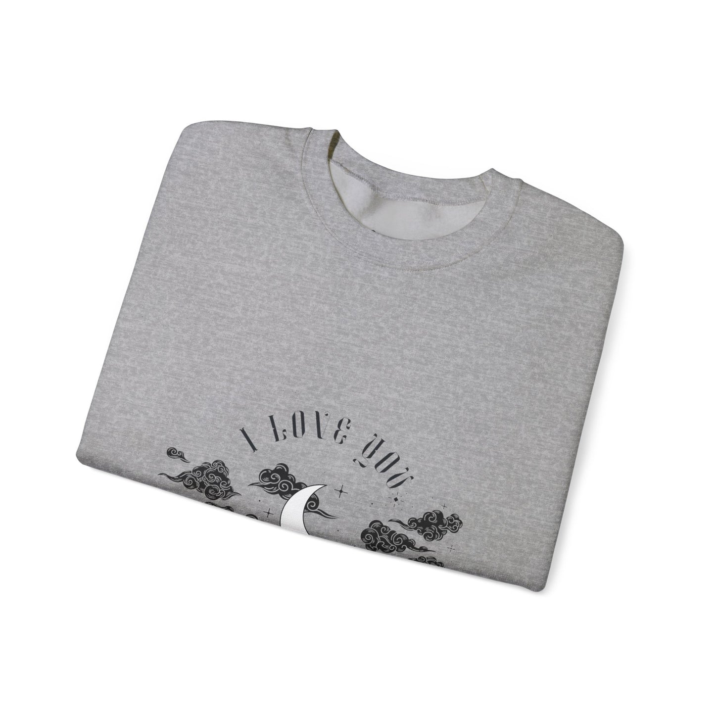 Moon & Clouds Inspirational Crewneck Sweatshirt