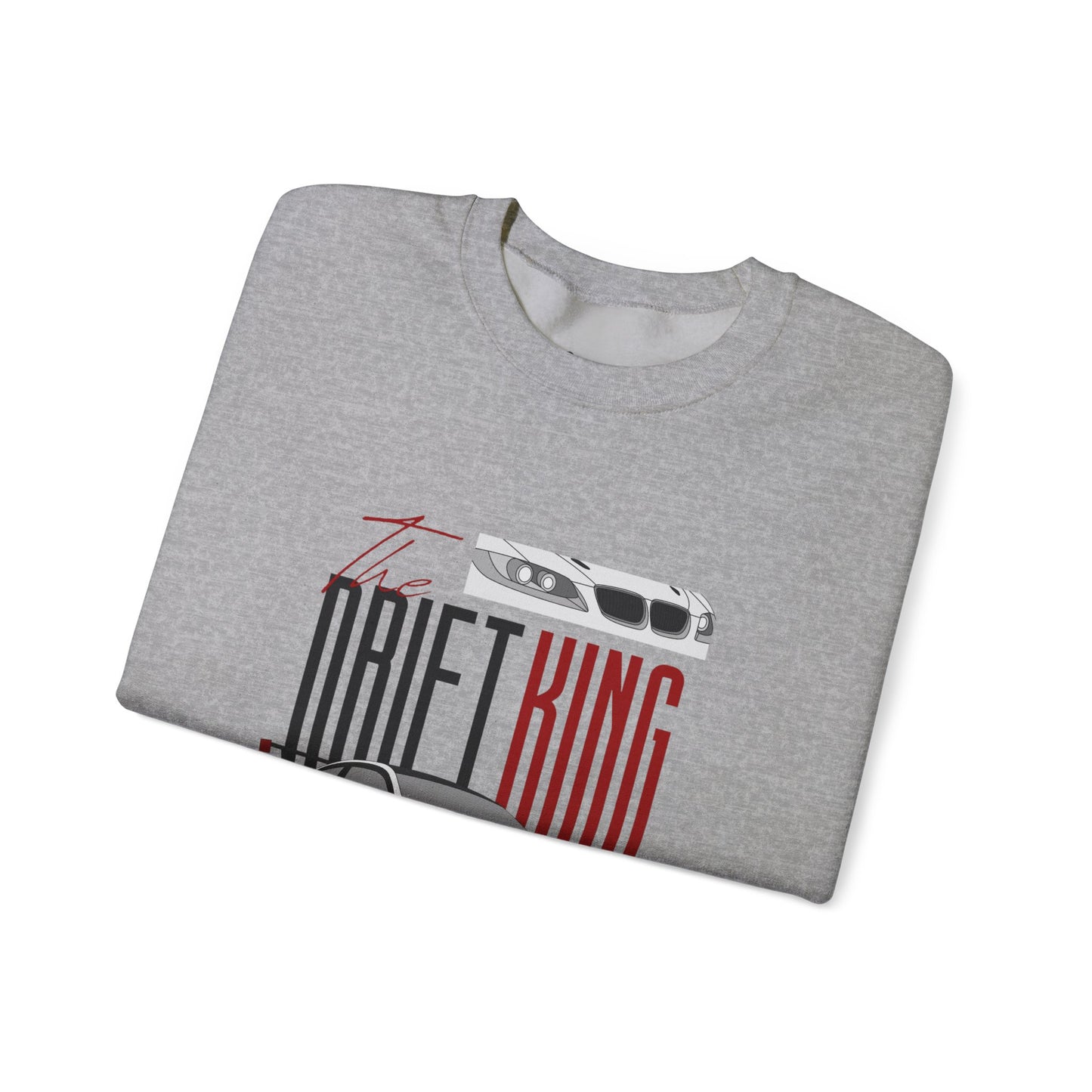 Drift King Crewneck Sweatshirt - Perfect Gift for Car Enthusiasts