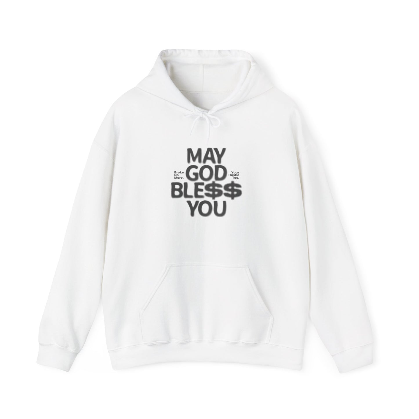 Inspirational Graphic Hoodie: 'May God Bless You'