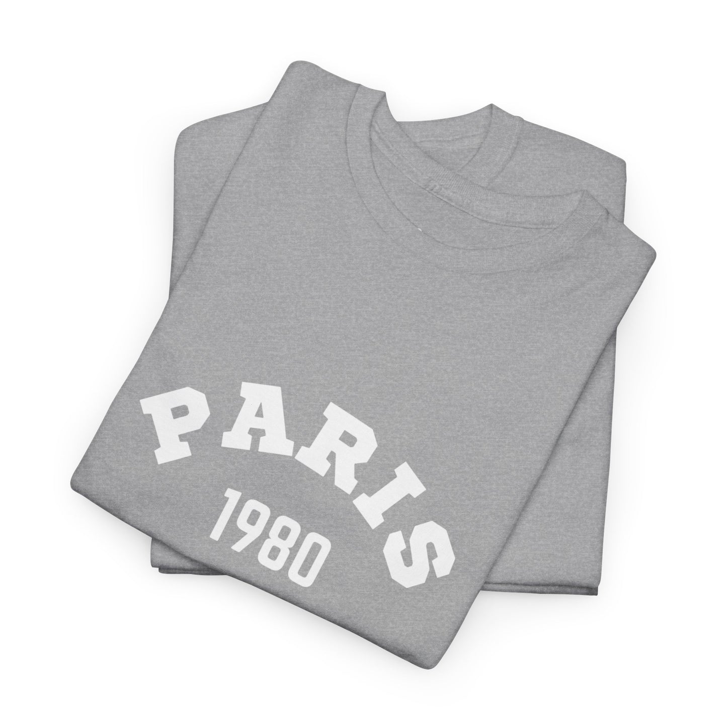 Retro Paris 1980 Unisex Heavy Cotton Tee