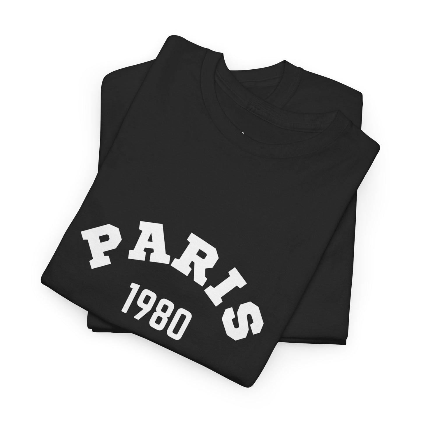 Retro Paris 1980 Unisex Heavy Cotton Tee