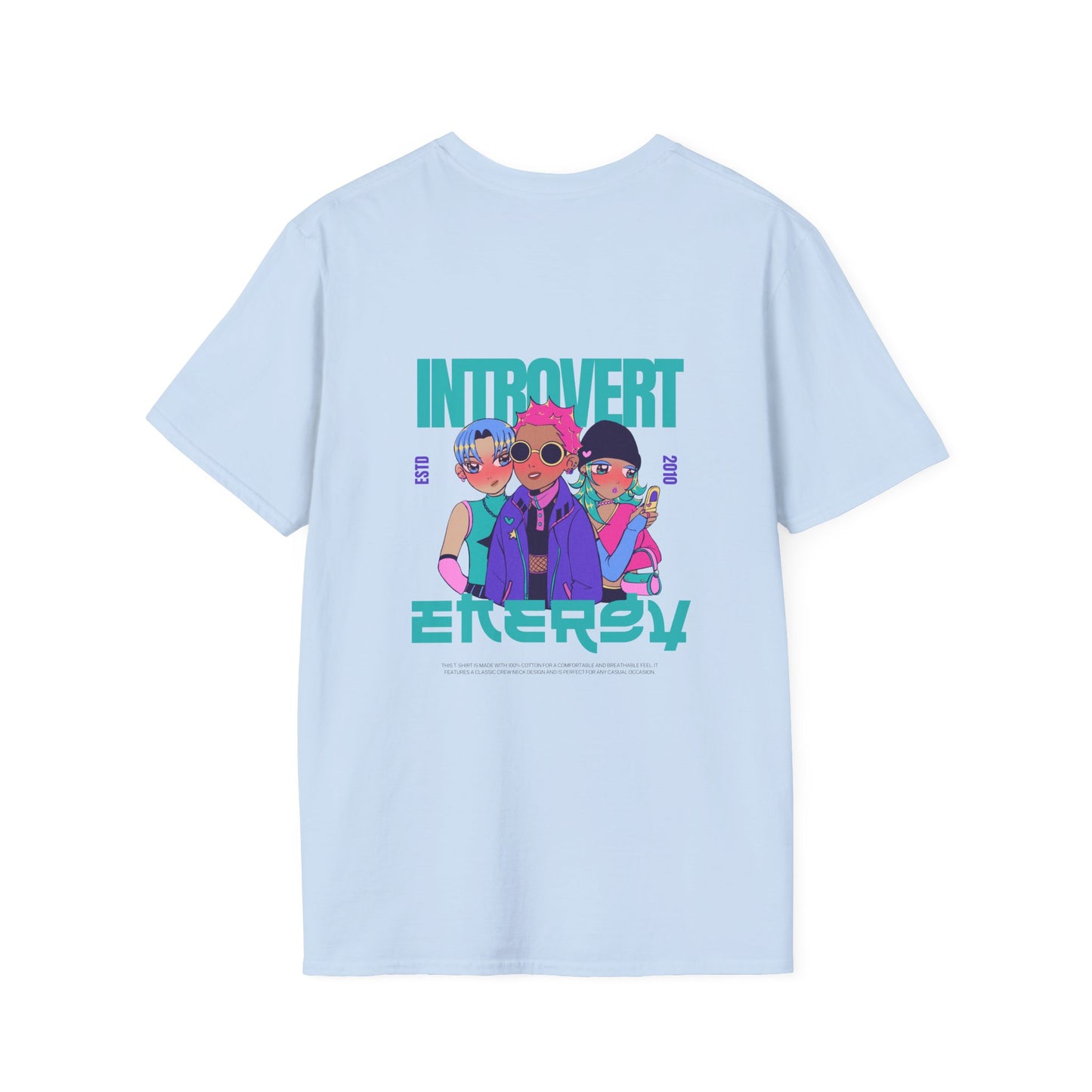 Introvert Energy Unisex Softstyle T-Shirt - Perfect for Introverts & Chill Vibes