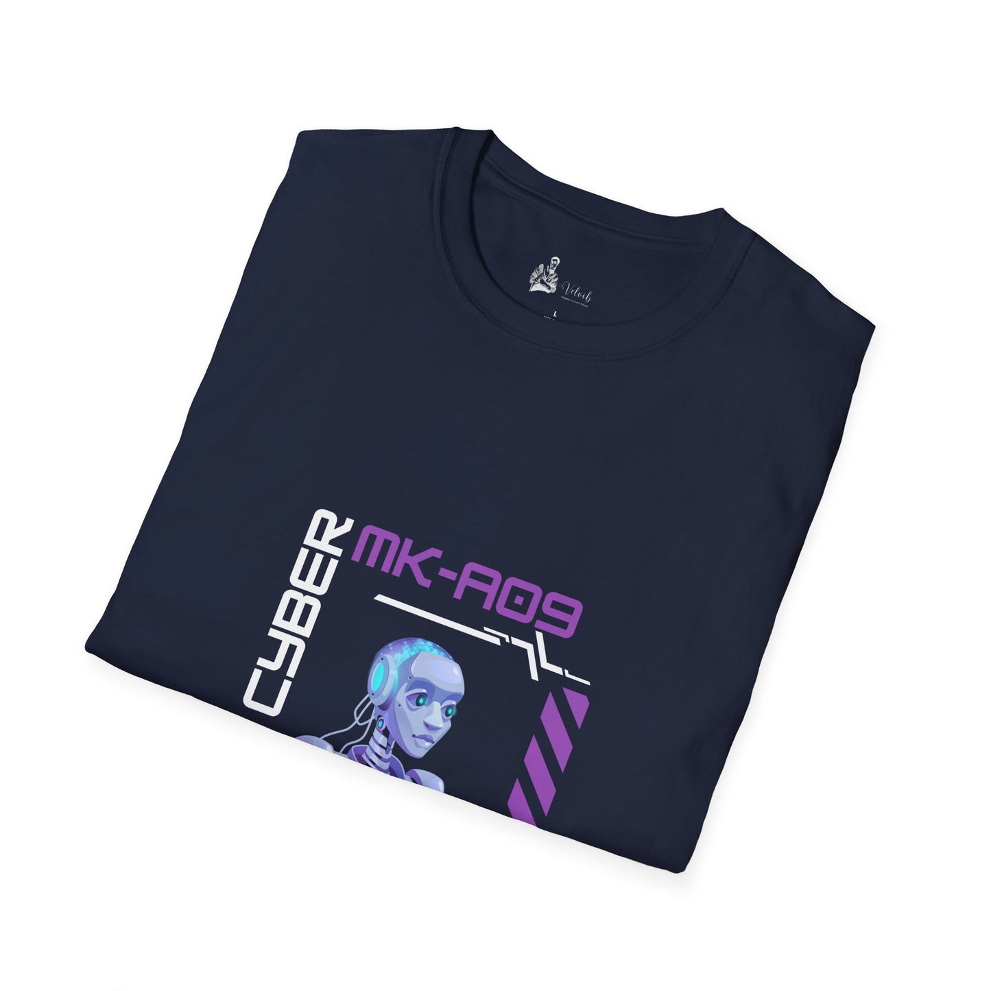 Cyberpunk Graphic T-Shirt - Past Cyber MK-A09 Design