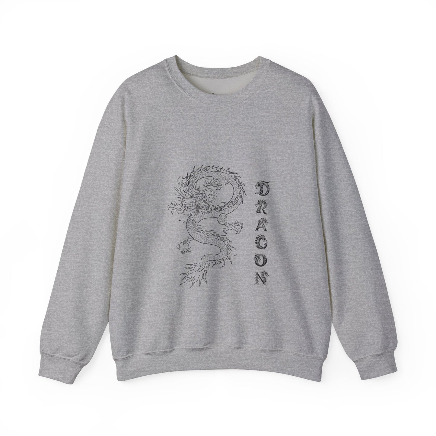 Dragon Design Unisex Crewneck Sweatshirt - Cozy Style for Trendsetters