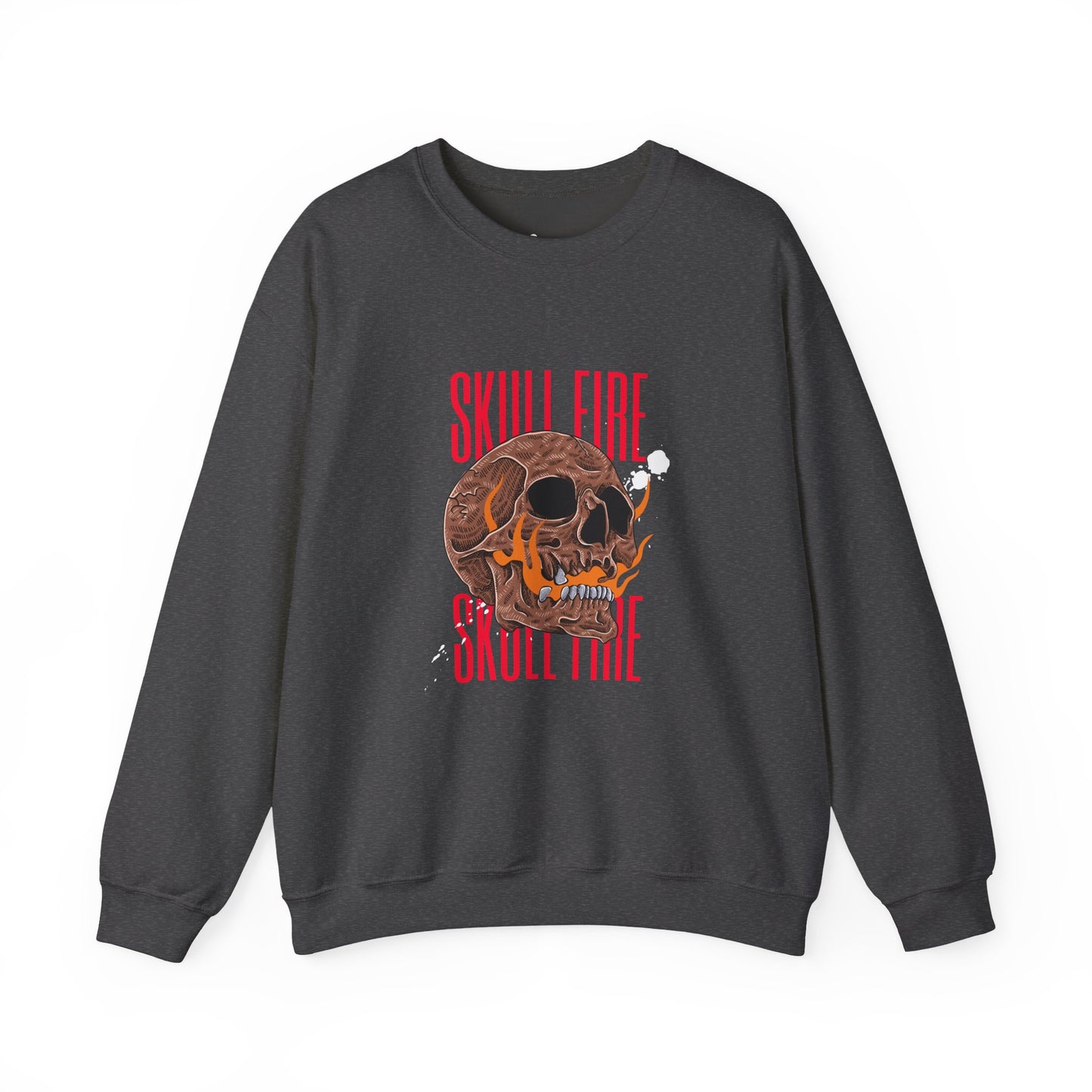 Skull Fire Crewneck Sweatshirt