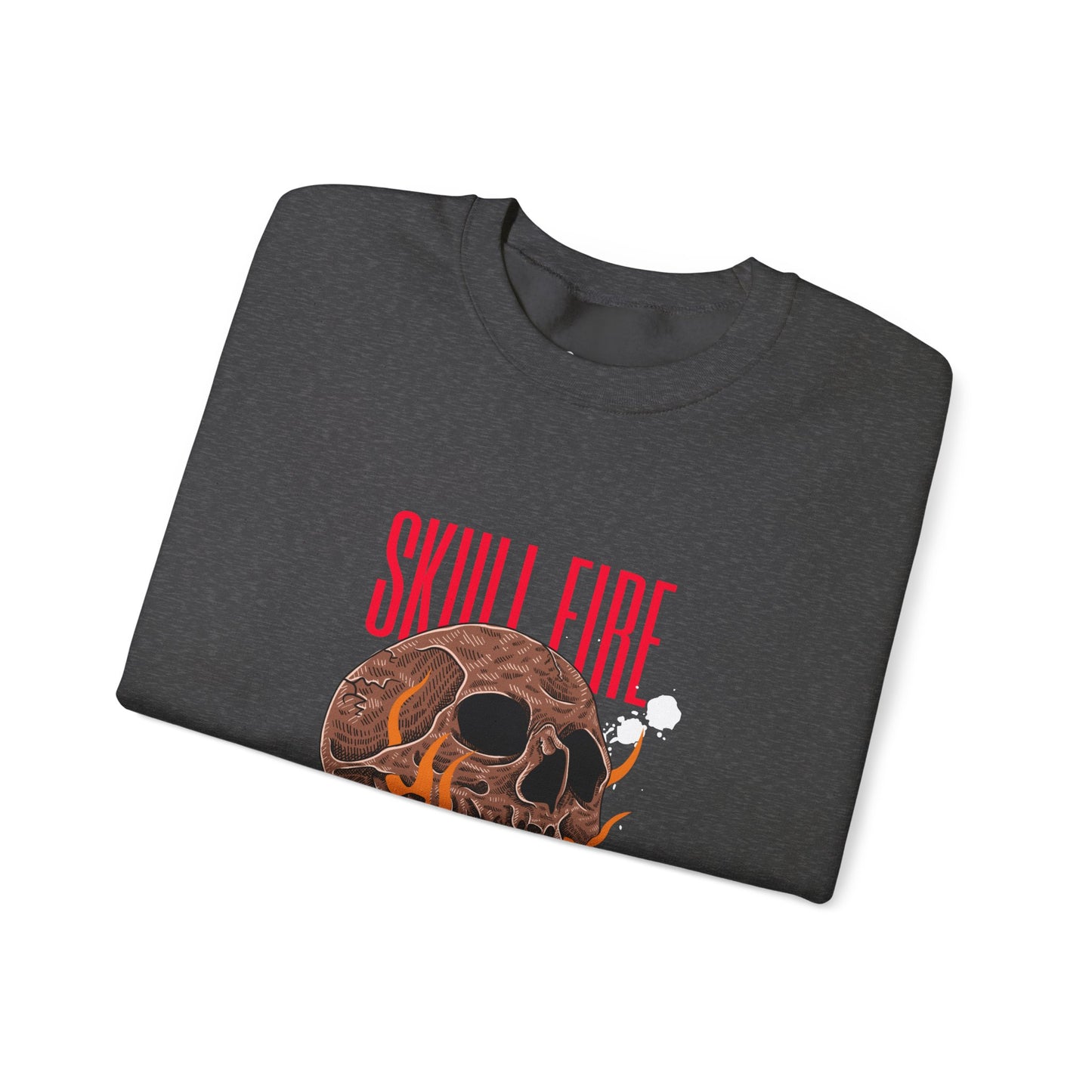 Skull Fire Crewneck Sweatshirt