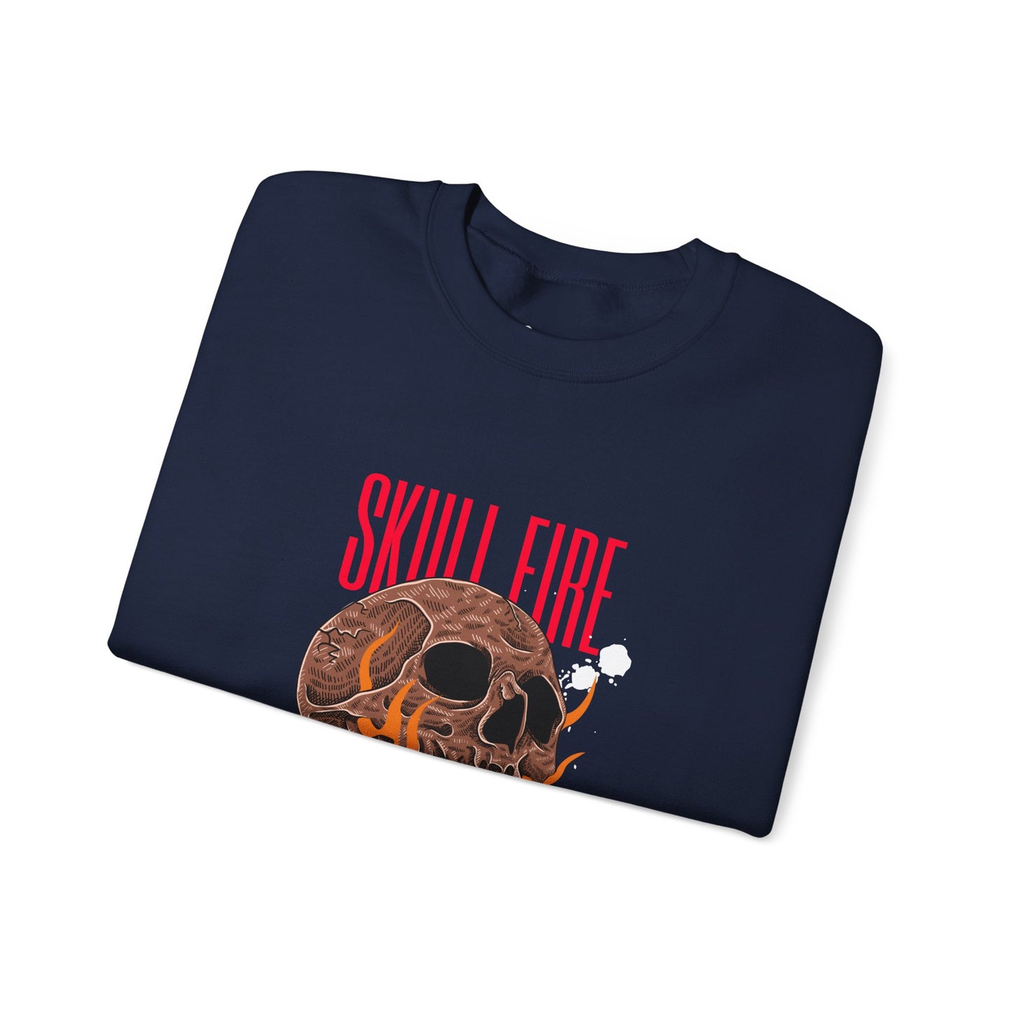 Skull Fire Crewneck Sweatshirt