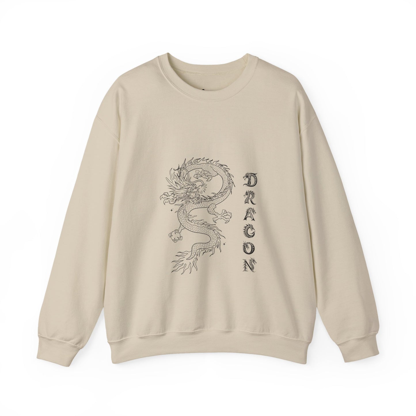 Dragon Design Unisex Crewneck Sweatshirt - Cozy Style for Trendsetters
