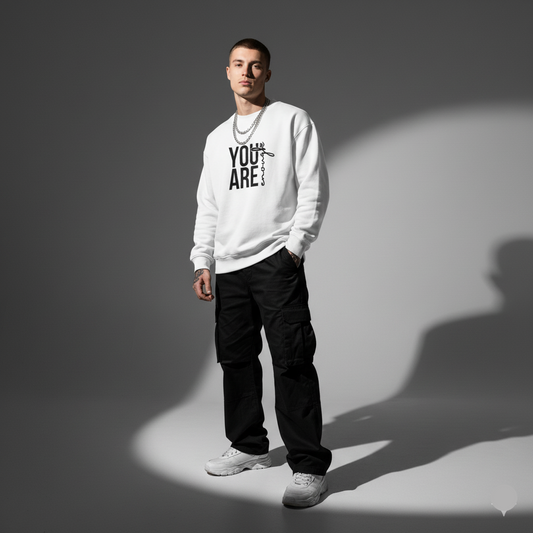 Empowering Champion Sweatshirt - You Are Enough, Inspirational Gift, Cozy Sweatshirt, Motivational Apparel, Affirmation Wear