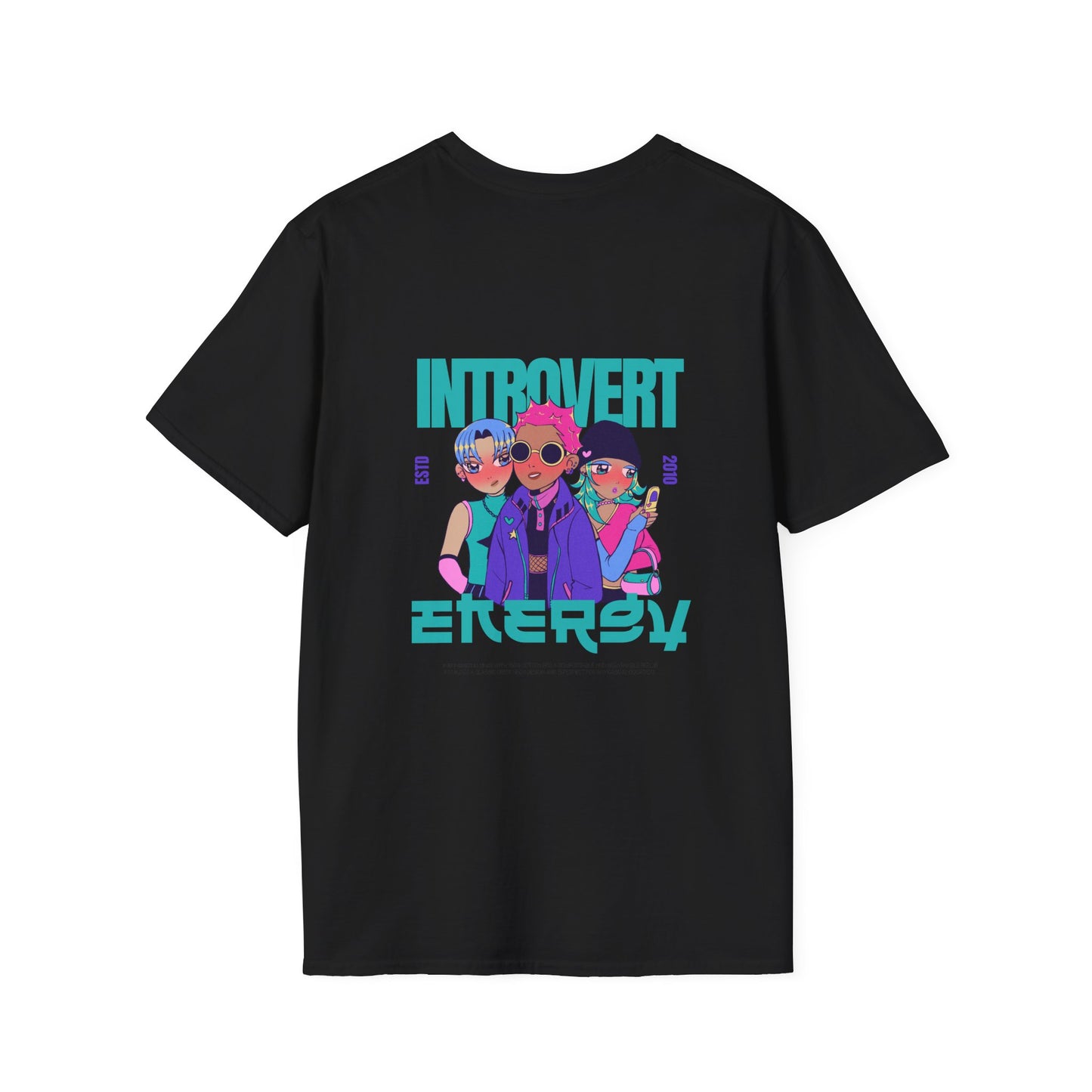 Introvert Energy Unisex Softstyle T-Shirt - Perfect for Introverts & Chill Vibes
