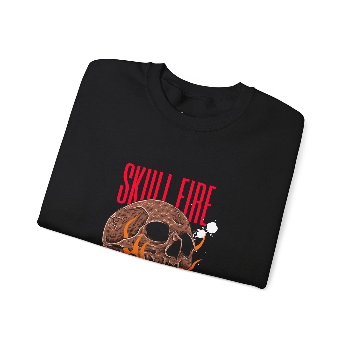 Skull Fire Crewneck Sweatshirt