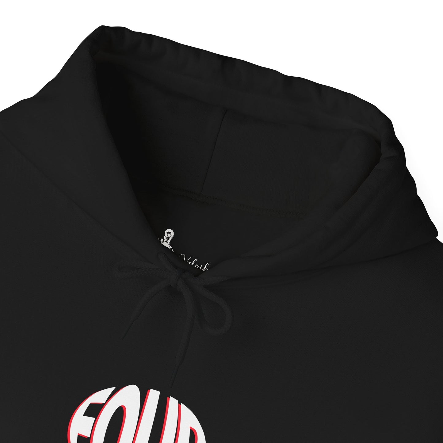 Stylish Unisex Hooded Sweatshirt with 'FOUR' Graphic Design