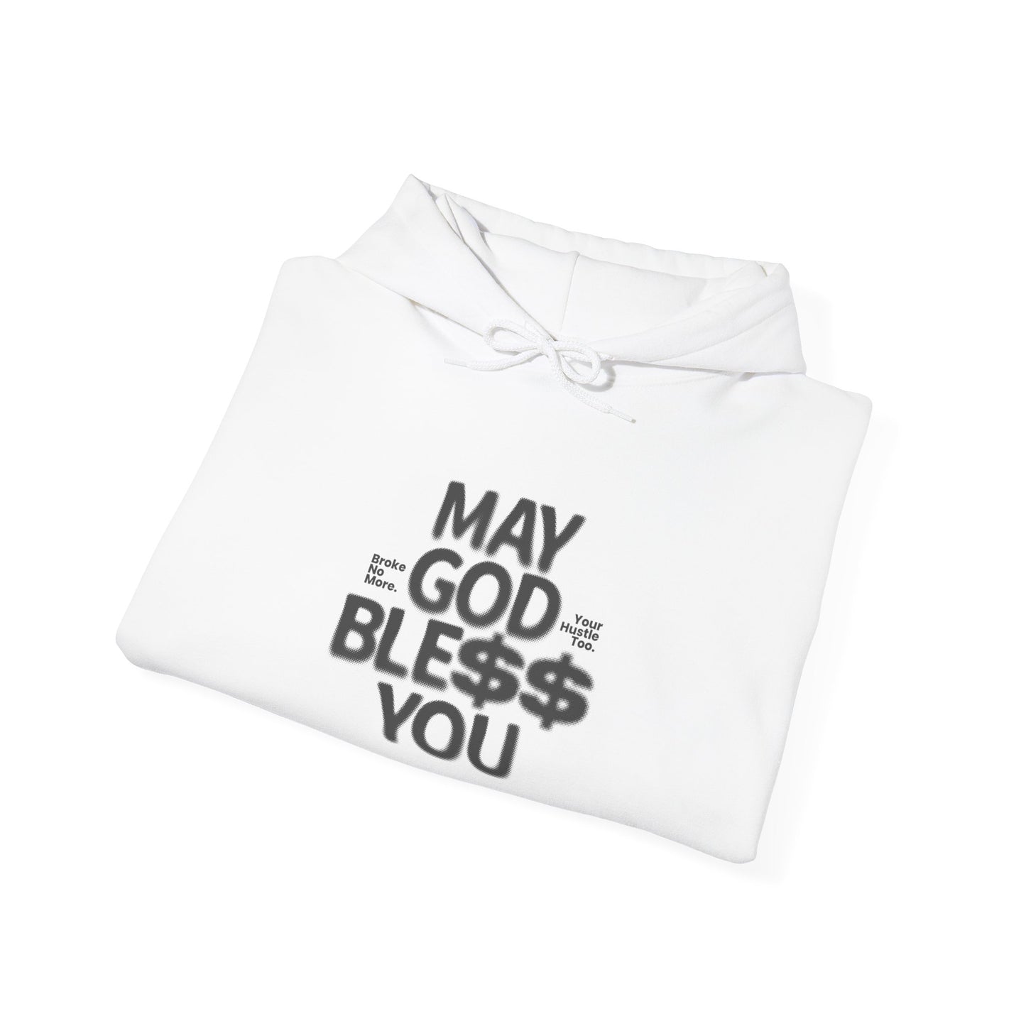 Inspirational Graphic Hoodie: 'May God Bless You'