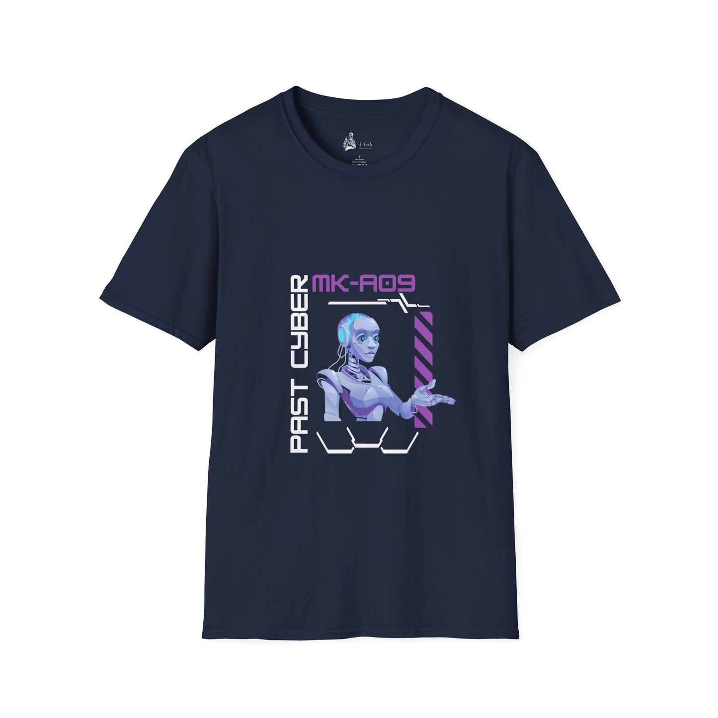 Cyberpunk Graphic T-Shirt - Past Cyber MK-A09 Design