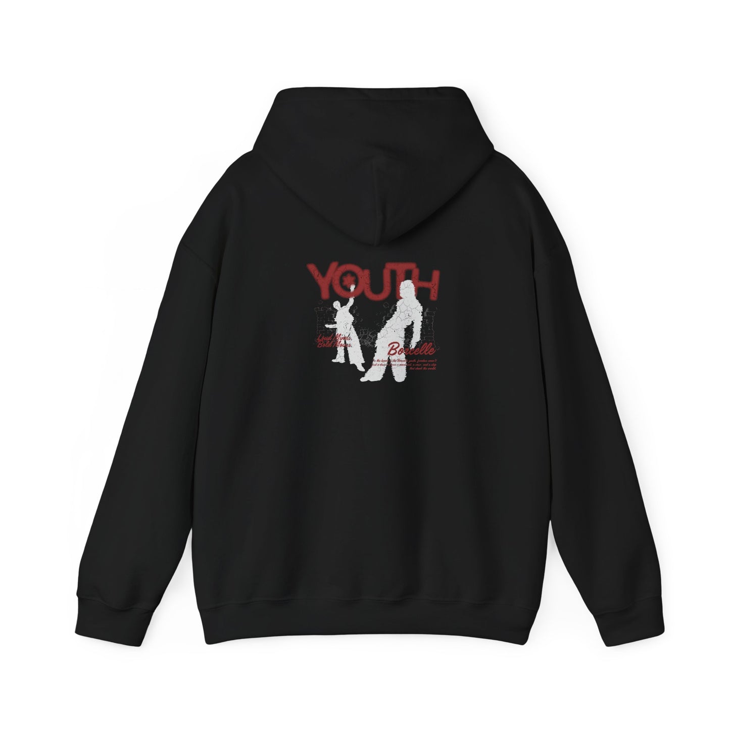 Youth Inspired Unisex Hoodie with Bold Graphic Design