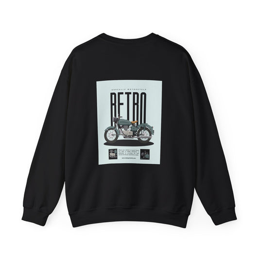 Retro Motorcycle Graphic Unisex Crewneck Sweatshirt