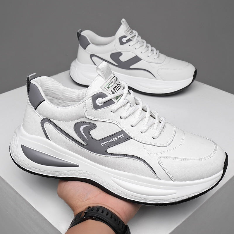 Leather Casual White Shoes Men's Outdoor Mountaineering