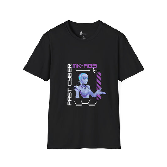 Cyberpunk Graphic T-Shirt - Past Cyber MK-A09 Design