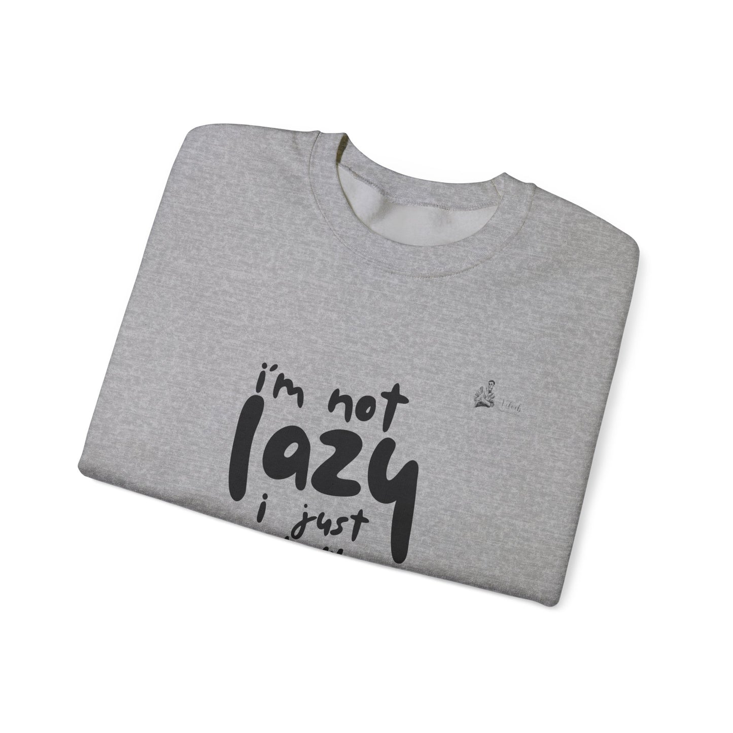 Lazy Vibes Crewneck Sweatshirt - Perfect Gift for Relaxation, Cozy Style, Everyday Comfort, Funny Sweatshirt, Unisex Apparel