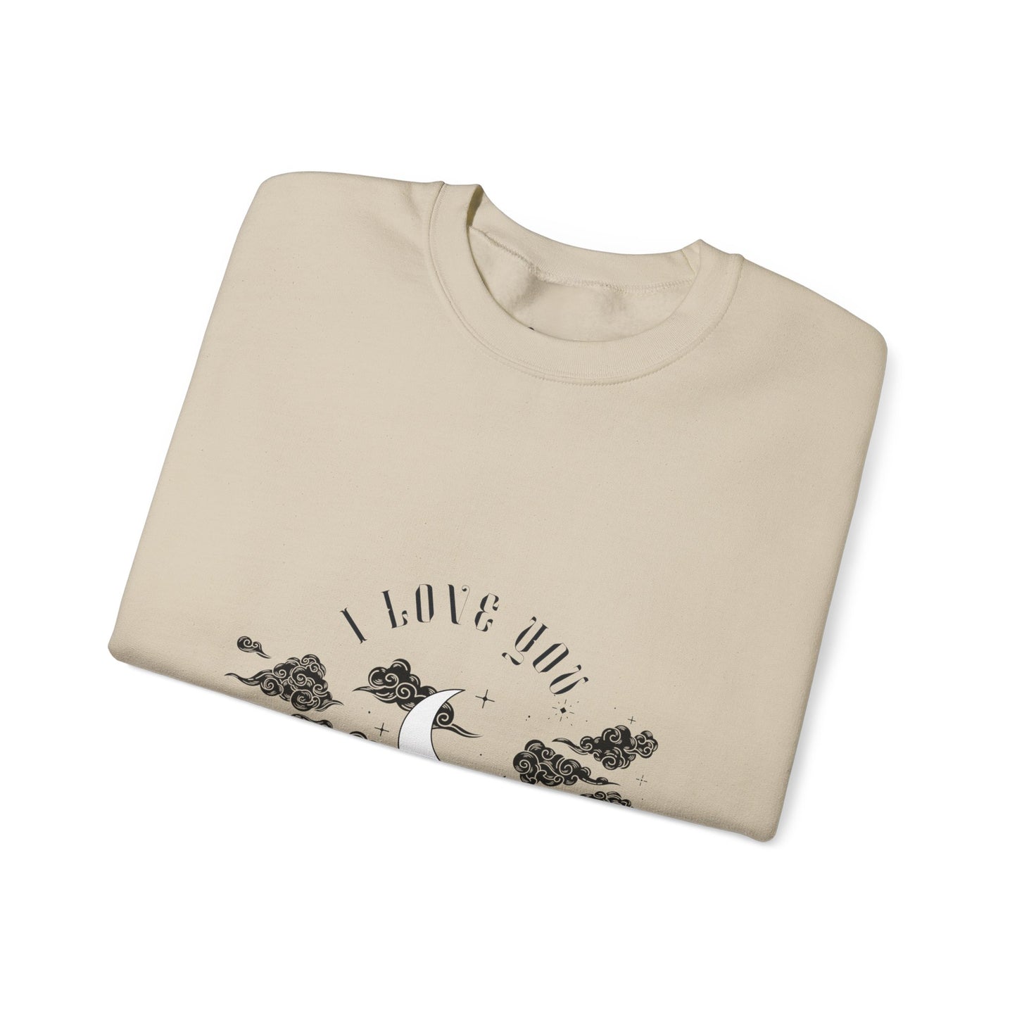 Moon & Clouds Inspirational Crewneck Sweatshirt