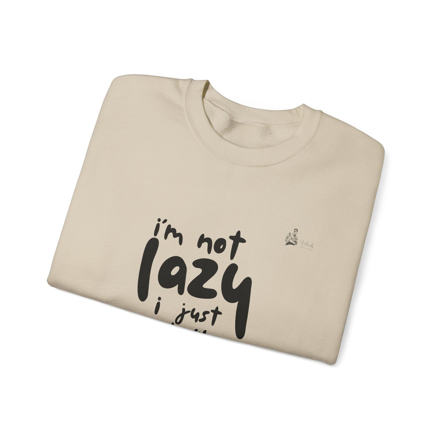 Lazy Vibes Crewneck Sweatshirt - Perfect Gift for Relaxation, Cozy Style, Everyday Comfort, Funny Sweatshirt, Unisex Apparel