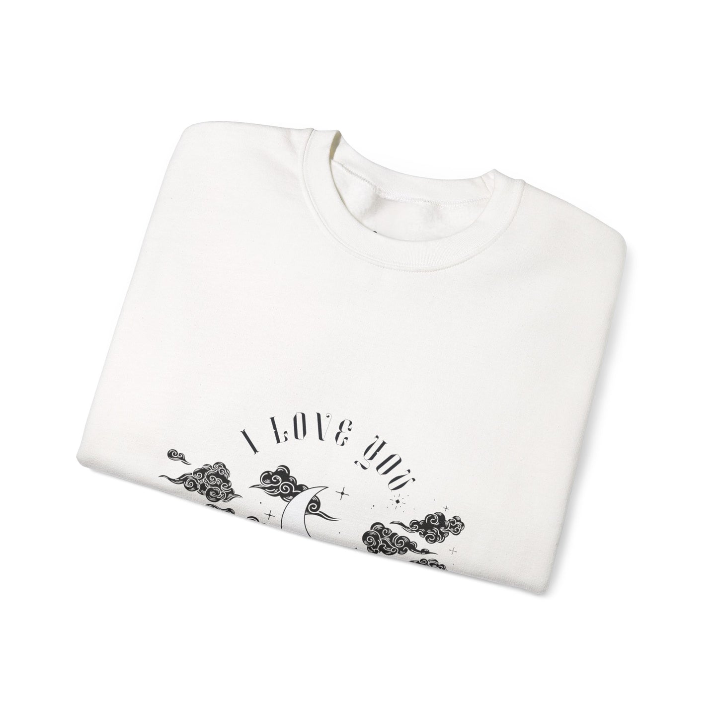 Moon & Clouds Inspirational Crewneck Sweatshirt