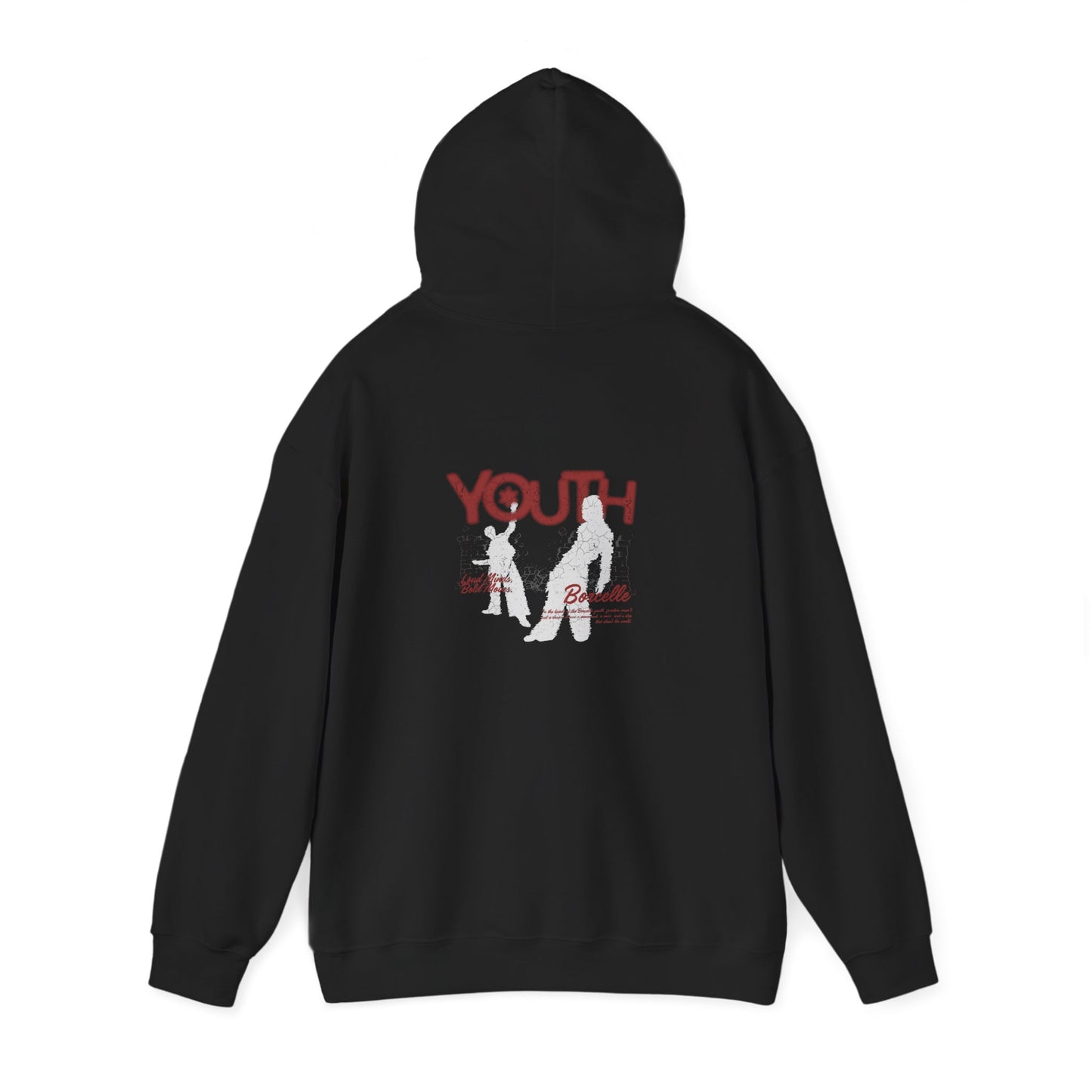 Youth Inspired Unisex Hoodie with Bold Graphic Design
