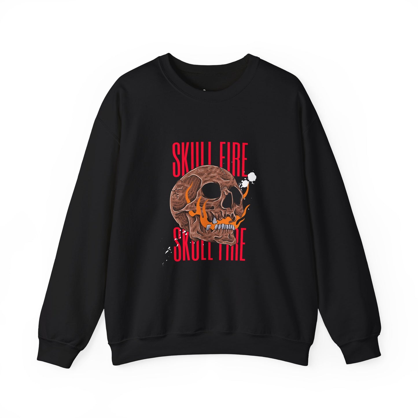 Skull Fire Crewneck Sweatshirt