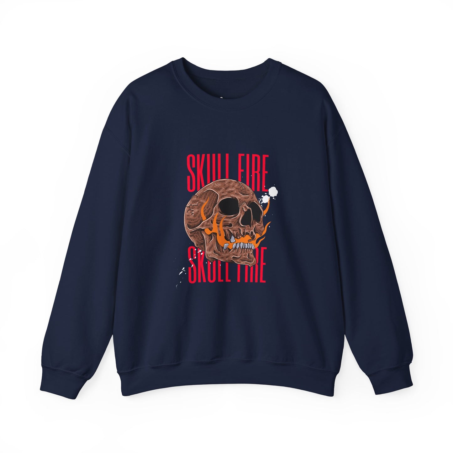 Skull Fire Crewneck Sweatshirt