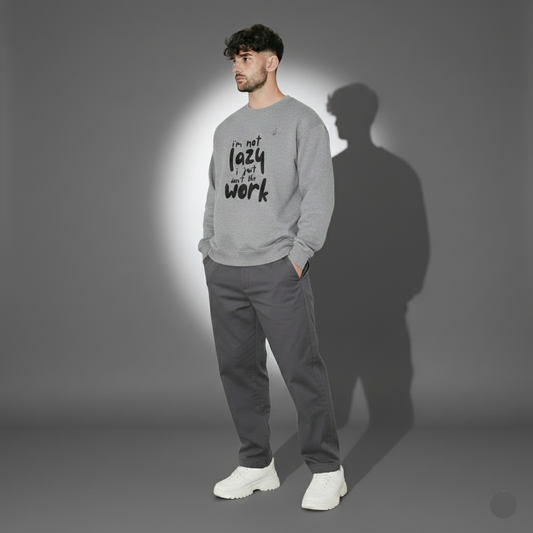 Lazy Vibes Crewneck Sweatshirt - Perfect Gift for Relaxation, Cozy Style, Everyday Comfort, Funny Sweatshirt, Unisex Apparel