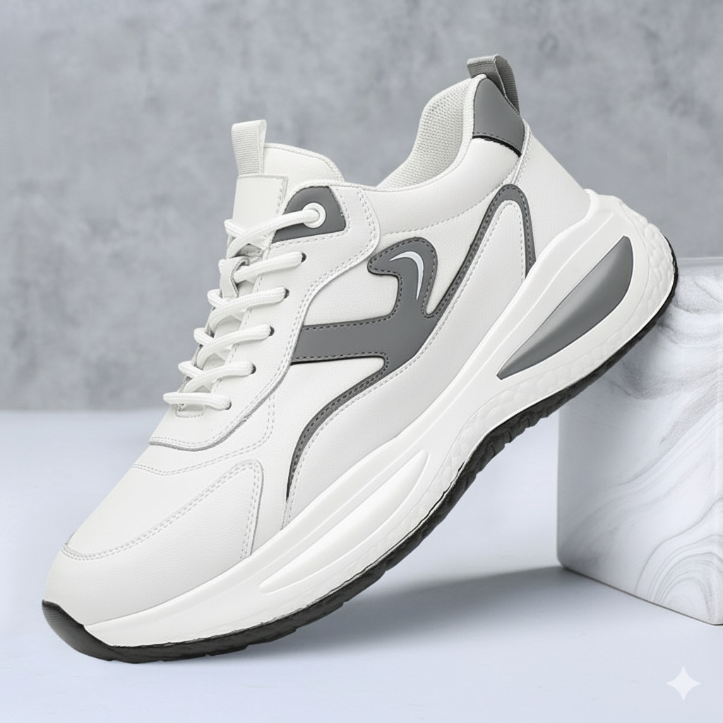 Leather Casual White Shoes Men's Outdoor Mountaineering