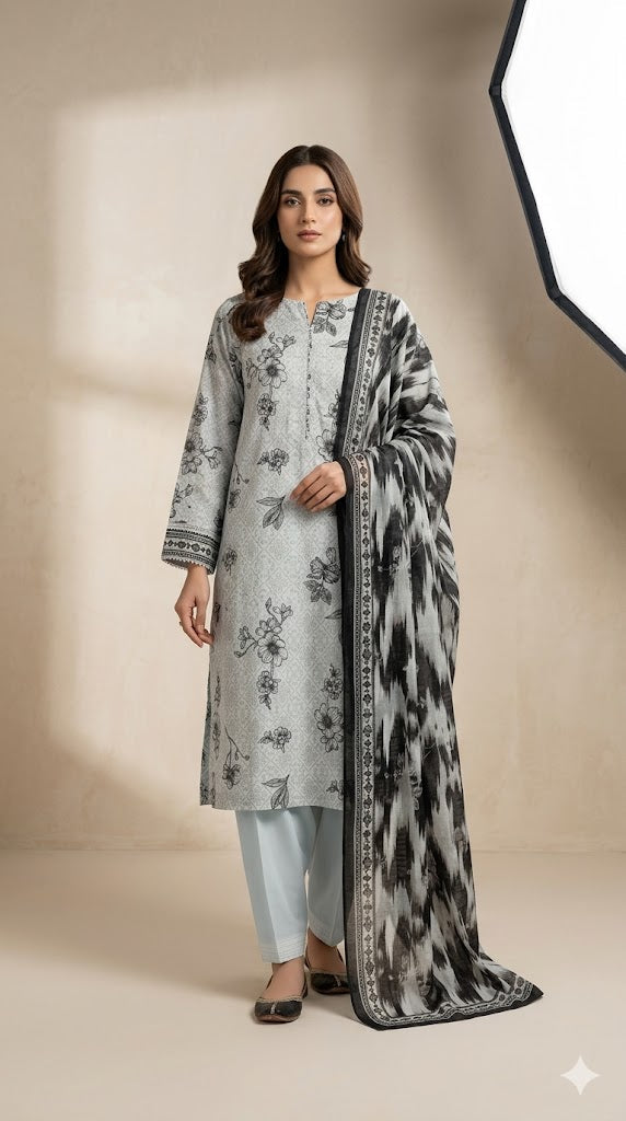 Unstitched Premium Suit for Women – Elegant Designer Fabric