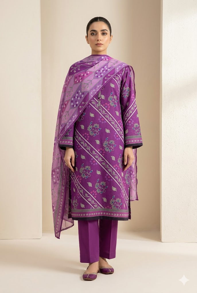 Unstitched Premium Suit for Women – Elegant Designer Fabric