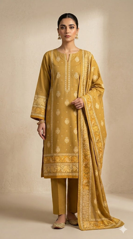 Unstitched Premium Suit for Women – Elegant Designer Fabric